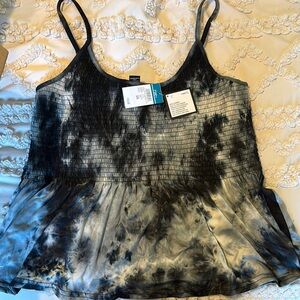 Stylish Black and Gray Women's Top